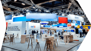 Messe Nuernberg, Bosch, Messestand, Traversen, Lichtechnik, Medientechnik, Messetechnik, Ausstellung, HD-Event GmbH.