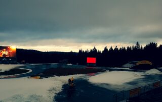 Biathlon Word Cup Oberhof - -LED-Wände im Schnee