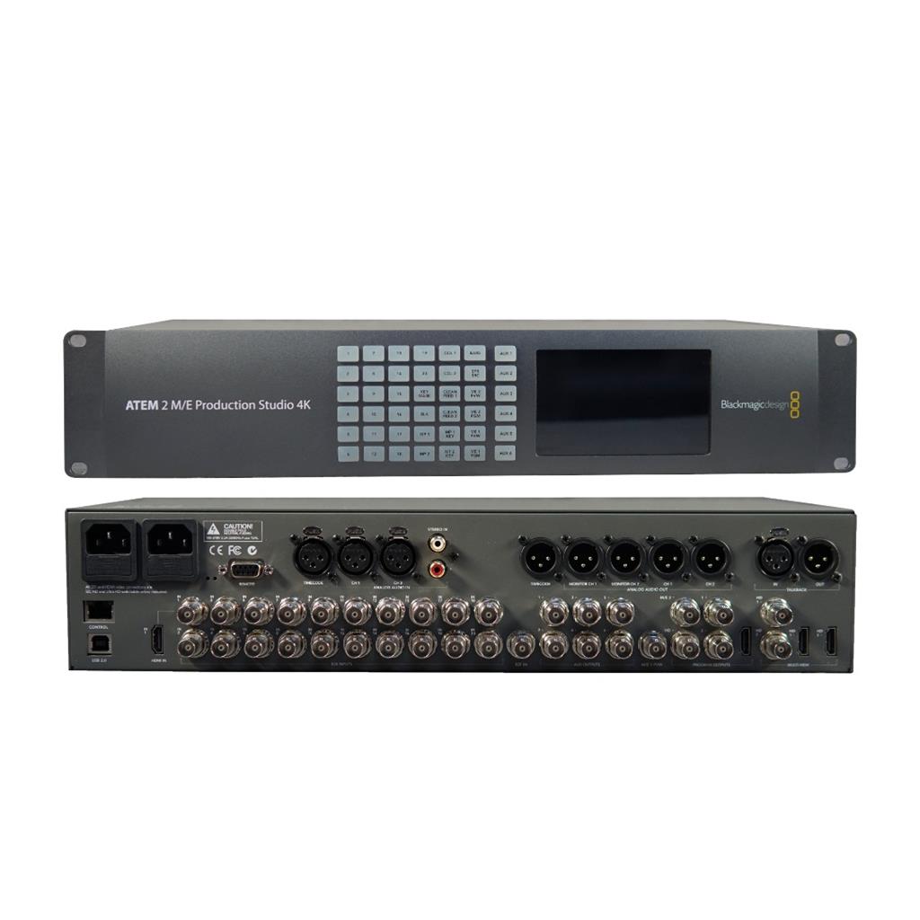 Produktfoto eines Black Magic Design ATEM 2 M/E Advanced Panel