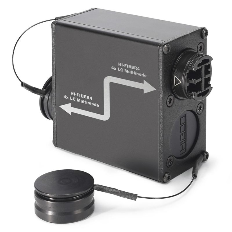 Bild eines Hi-Fiber auf 2x Duplex LC Converters.