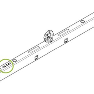 Zeichnung einer Exact Solutions 1m Hanging Bar für InfiLed Inti und DB Serie