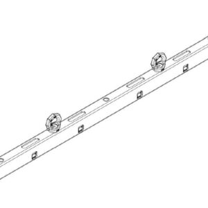 zeichung einer Exact Solutions 1,5 m Hanging Bar für InfiLed Inti und DB Serie