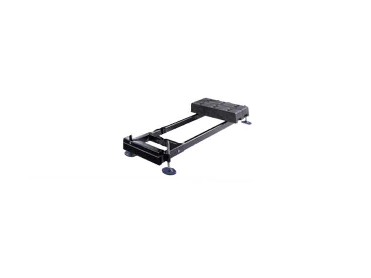 Produktfoto des LedTek Ständerwerk Basements mit zwei Bauzaunsteinen darauf